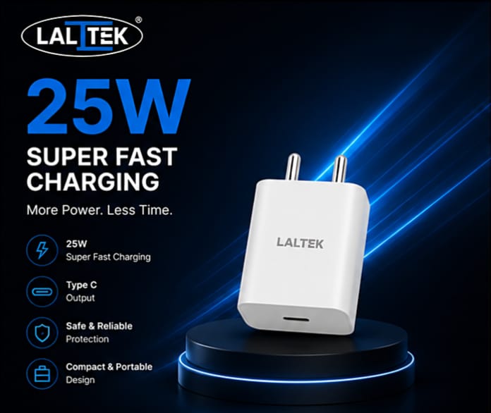 LAL TEK 25W Type-C Super Fast Charger
